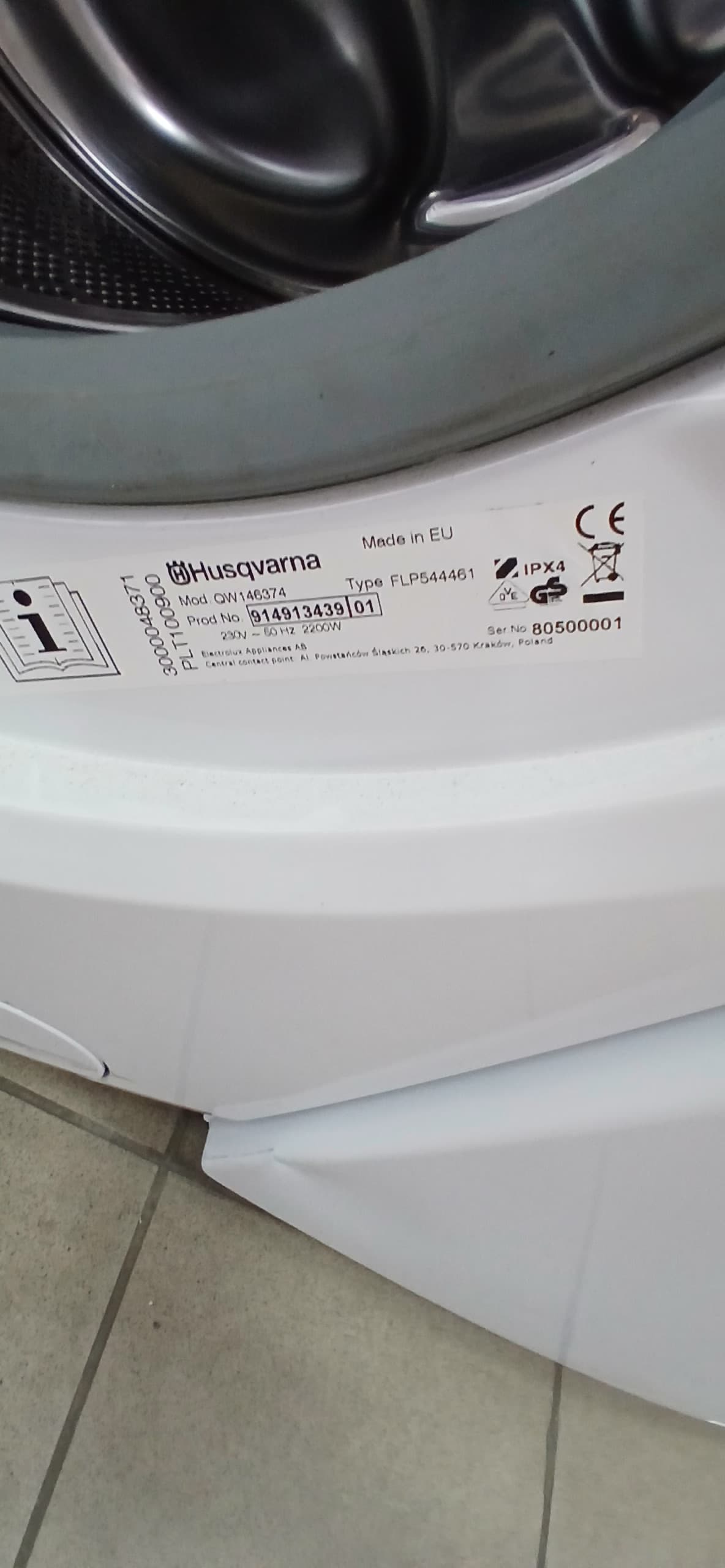 Пральна машина Husqvarna QW146374