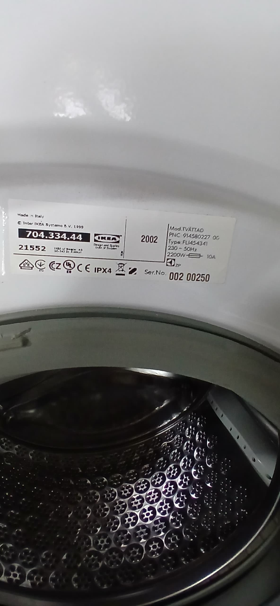 Пральна машина IKEA TVATTAD