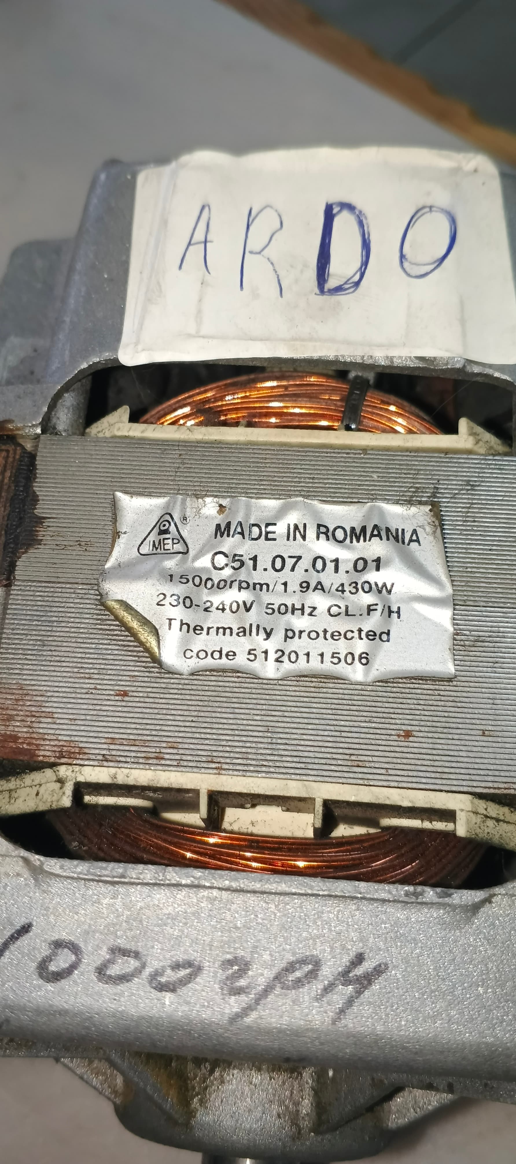 Б/у Мотор для пральної машини Ardo 430w