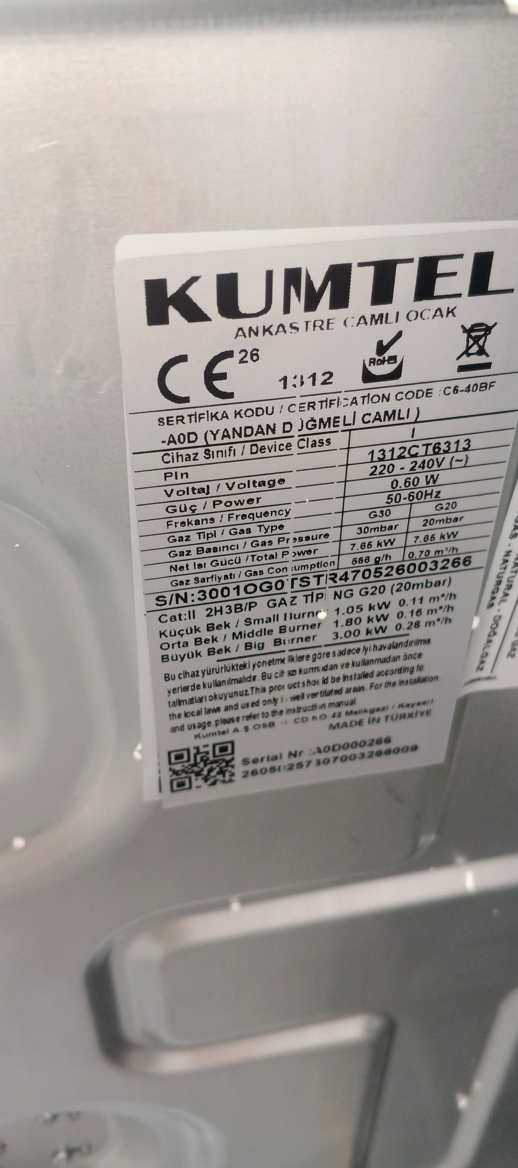 Варильна поверхня KUMTEL C6-40BF
