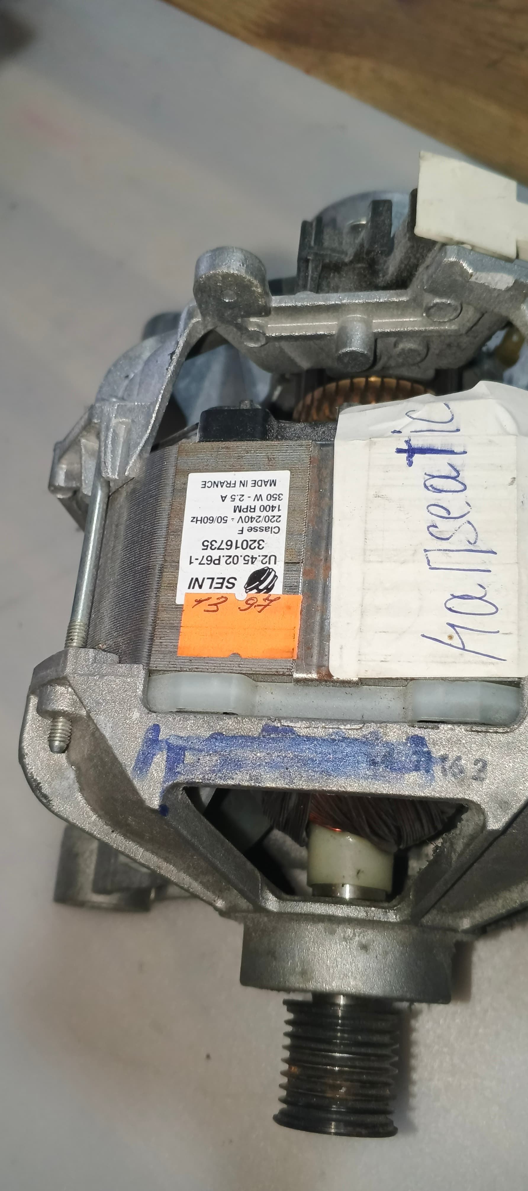 Б/у Колекторний мотор для пральної машини Hanseatic 350w