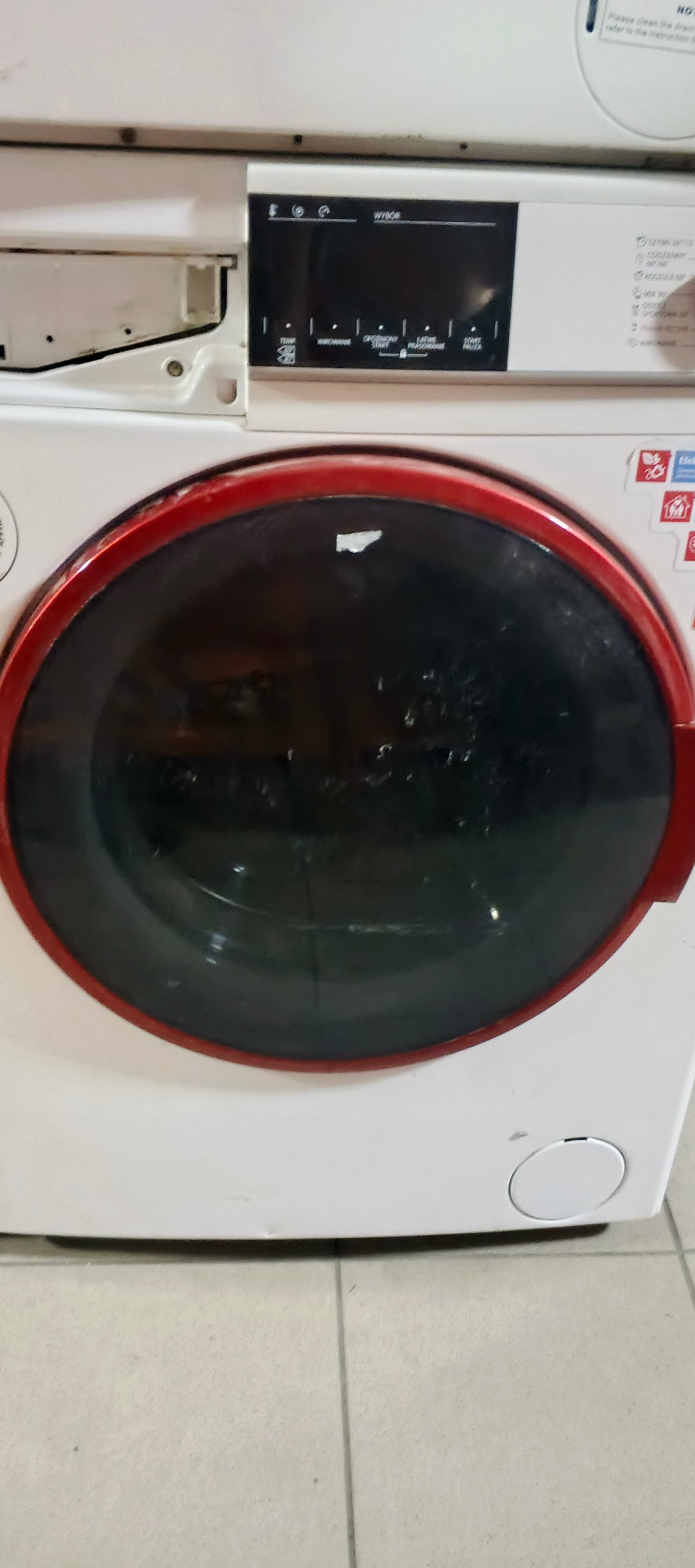 Б/у Люк в зборі для пральної машини Sharp ES-HFH612RW3-PL