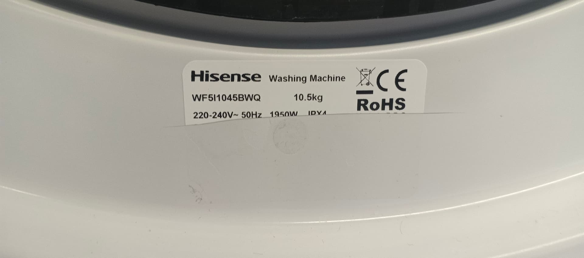 Пральна машина hisense WFI1045BWQ