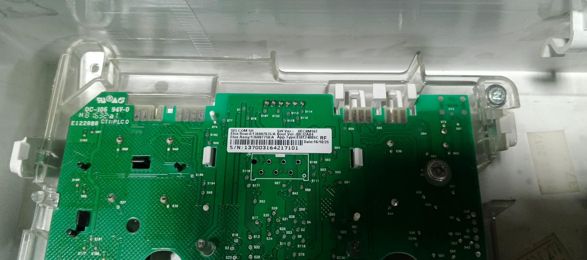 Б/у Індикація пральної машини Electrolux 1200RPM