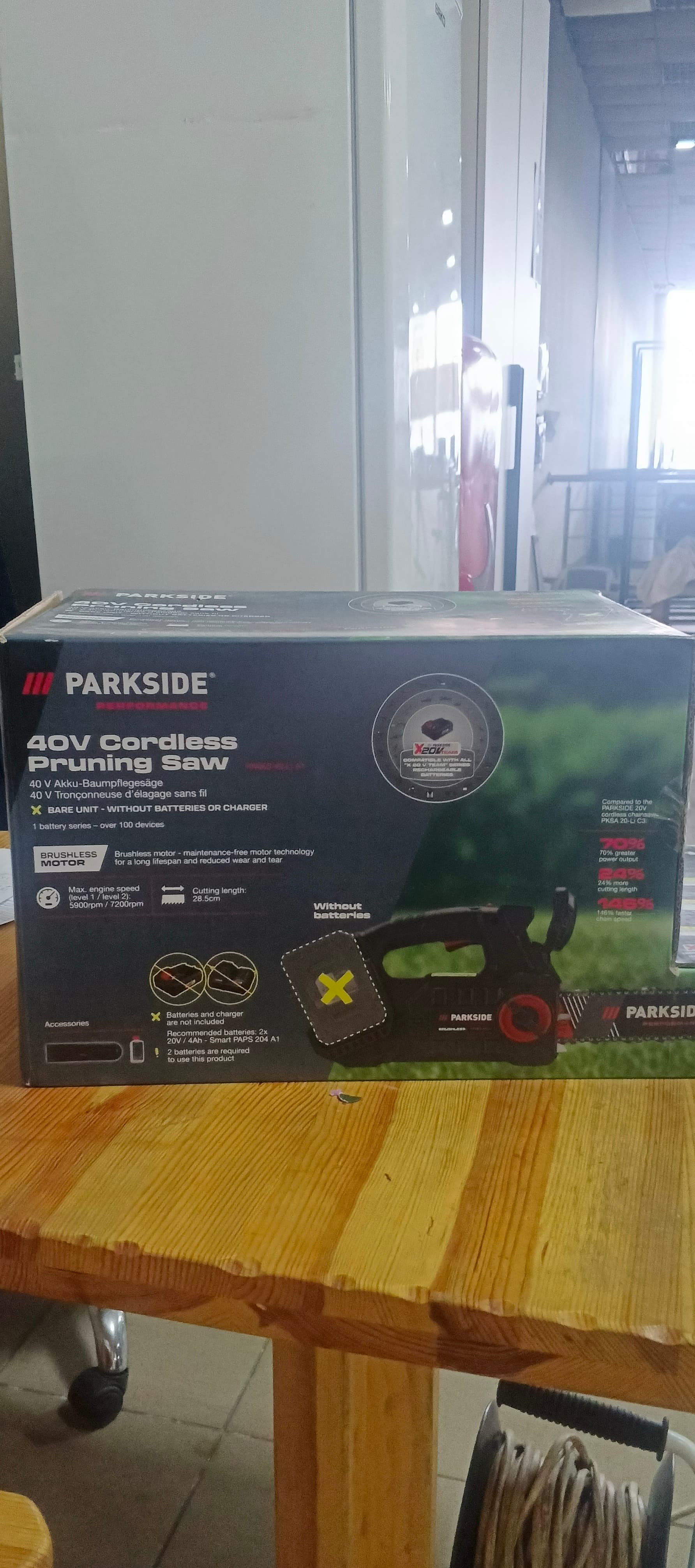 Акумуляторна бензо пила Parkside