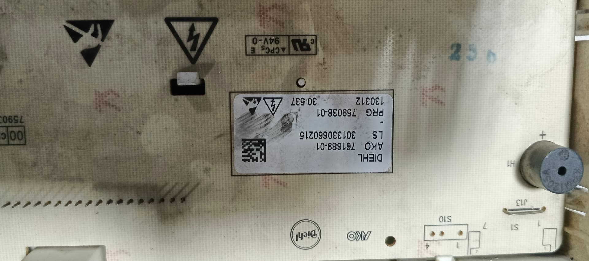 Б/у Модуль управління(індикація) пральної машини Siemens 761689-01