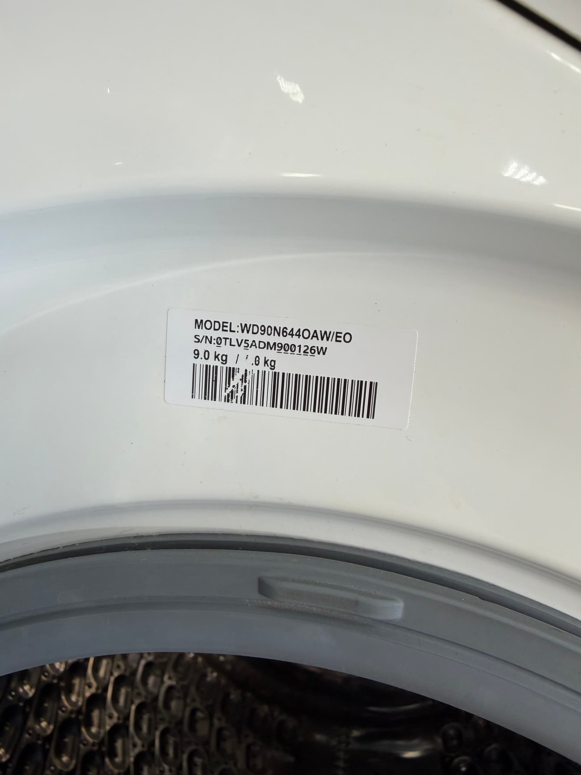 Прально сушильна машина Samsung WD90N644OAW/EO