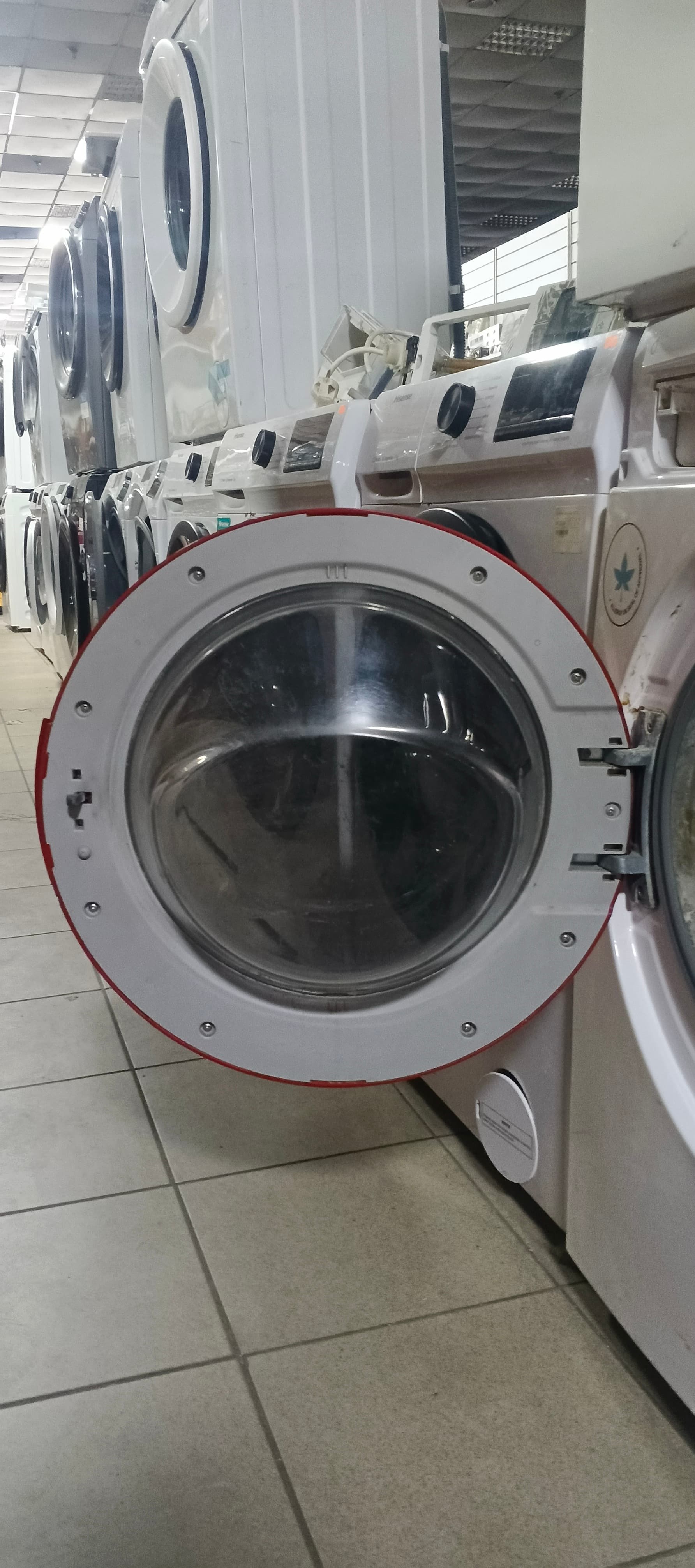 Б/у Люк в зборі для пральної машини Sharp ES-HFH612RW3-PL