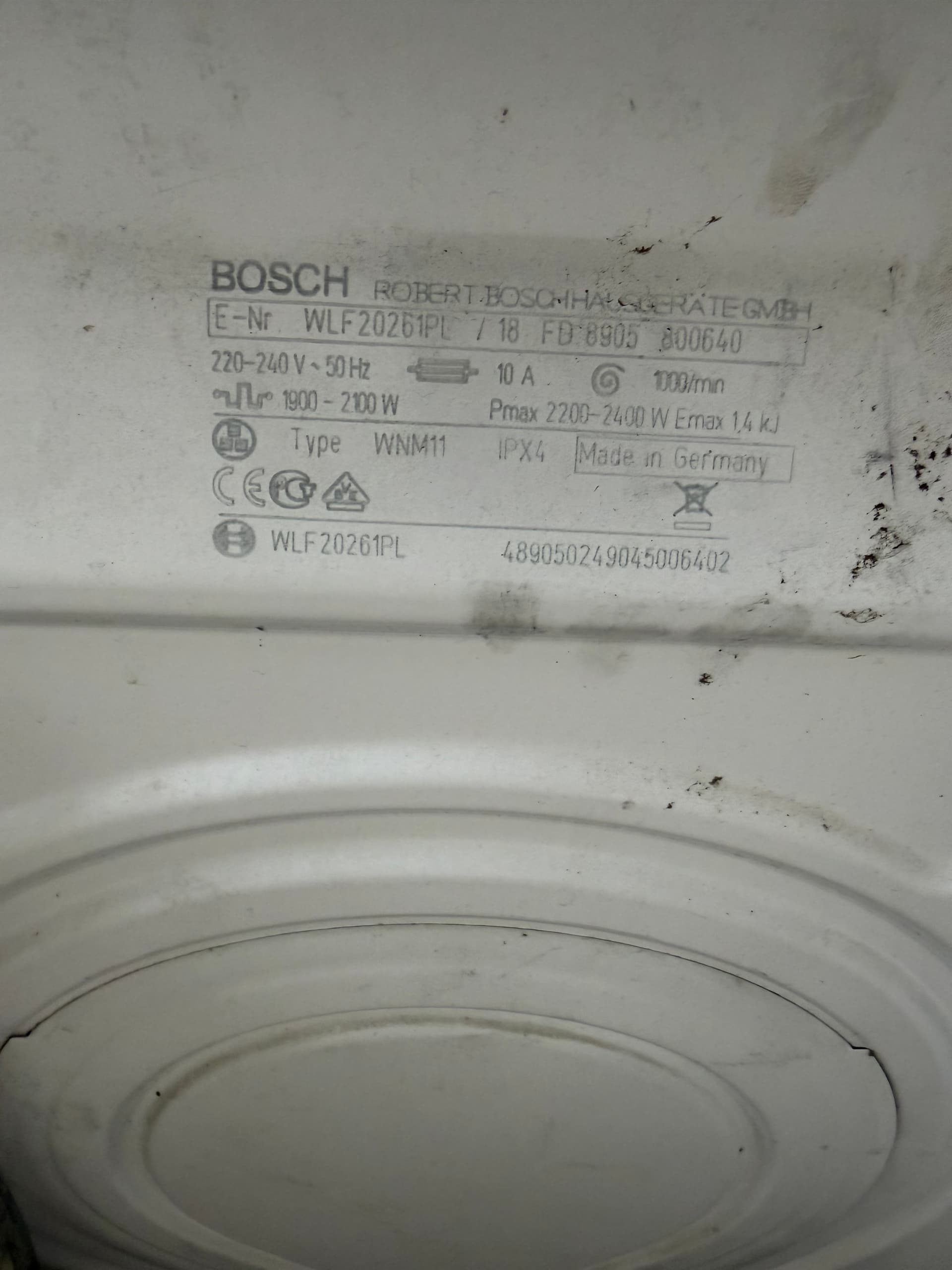 Пральна машина Bosch WLF20261PL
