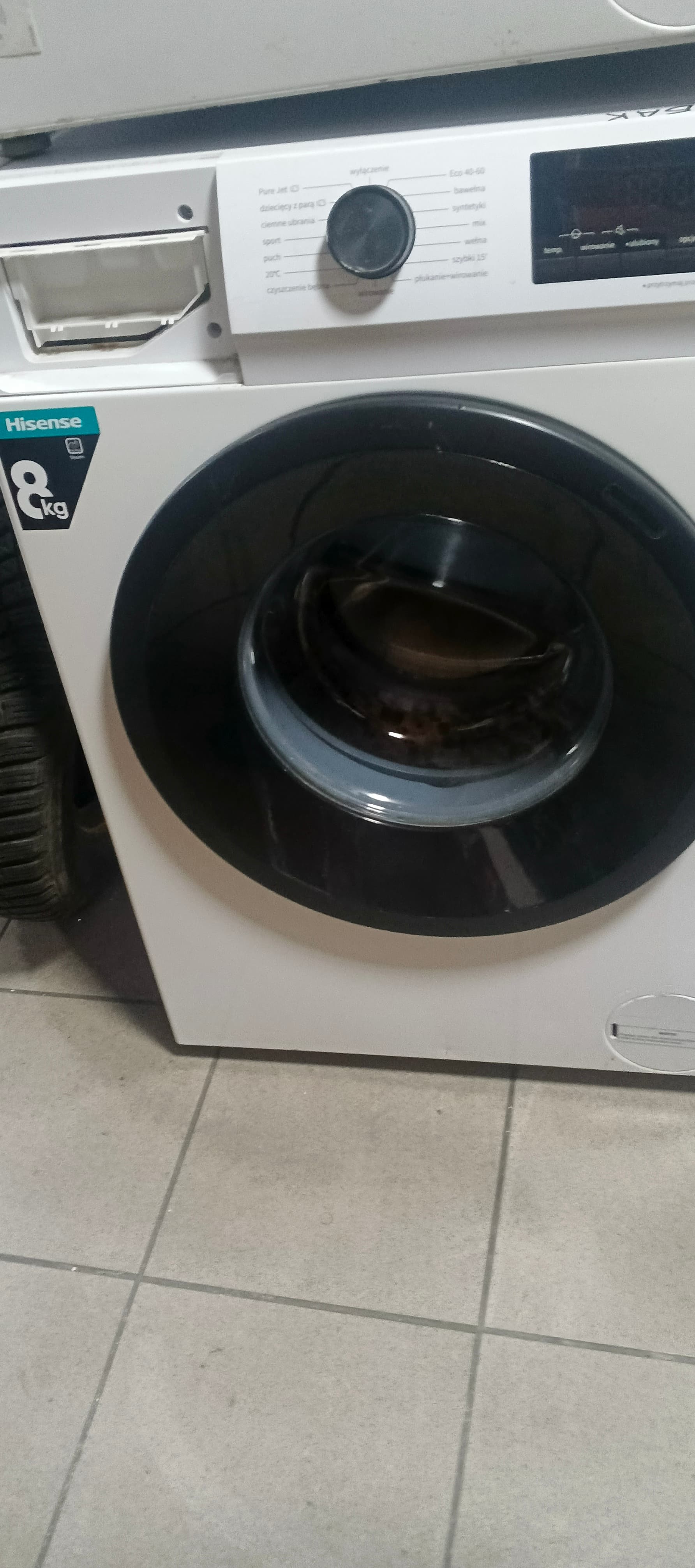 Б/у Люк в зборі для пральної машини Hisense WFQP8014EVM