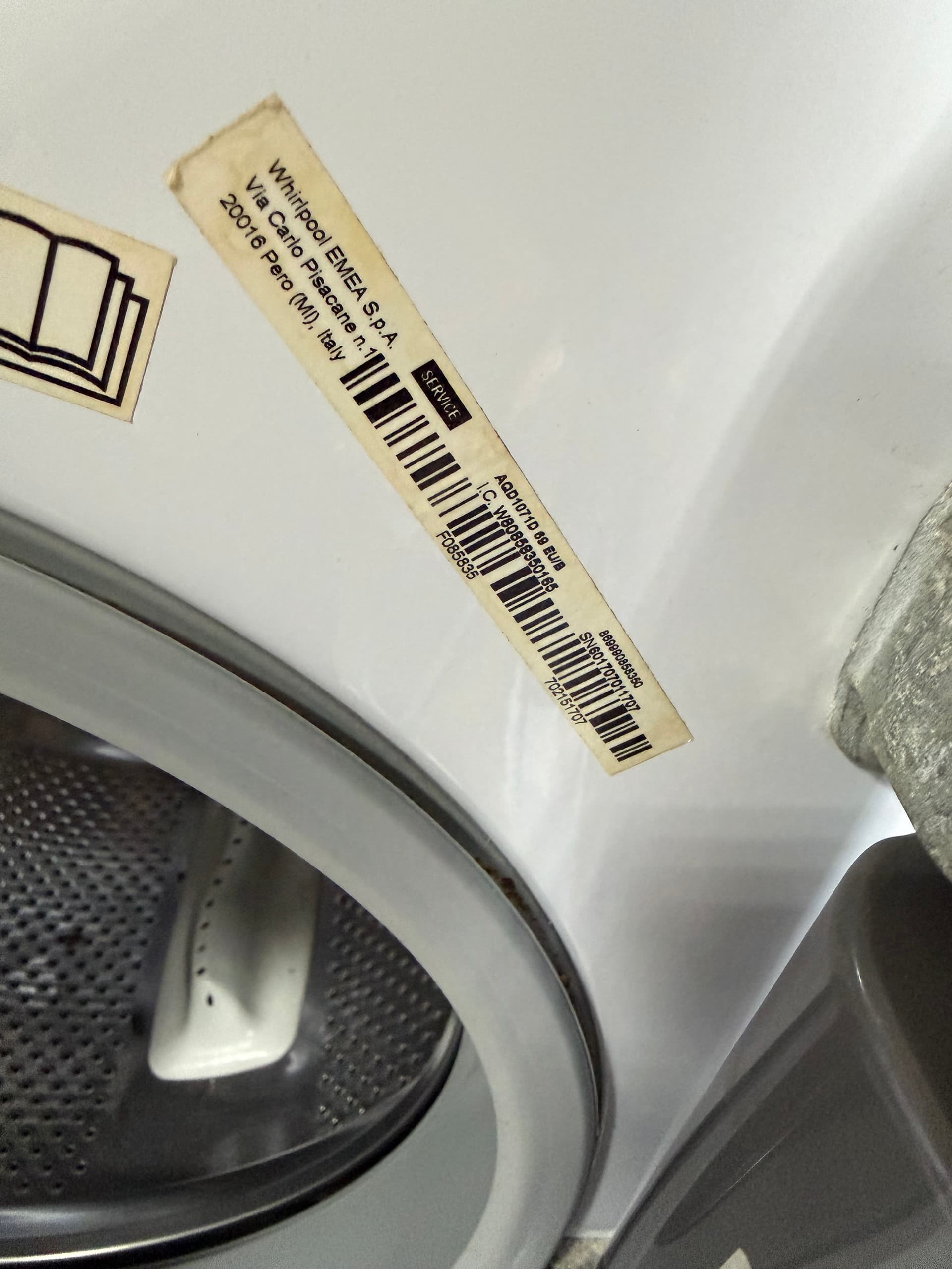 Пральна машина Hotpoint-Ariston AQD1071D 69 EU/B