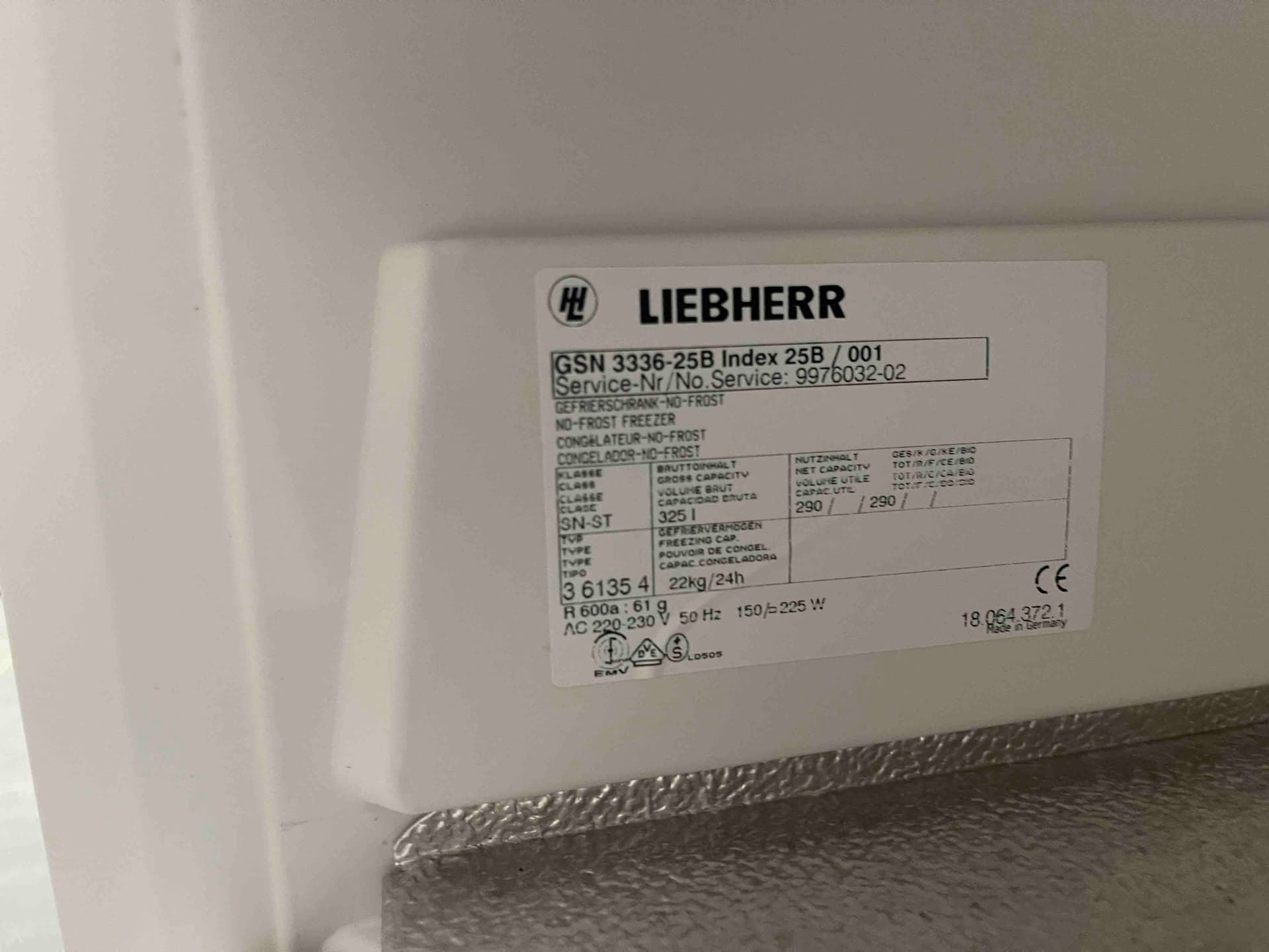 Морозильна камера Liebherr GSN 3336-25B