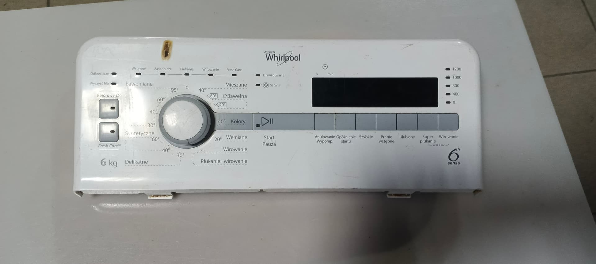 Б/у Модуль управління(індикація) пральної машини Whirlpool W10789861/B