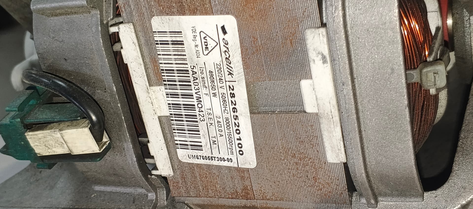 Б/у Мотор для пральної машини Beko 480w