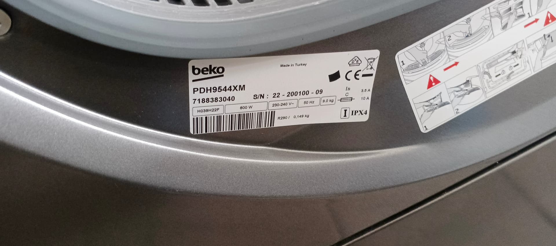 Сушильна машина Beko PDH9544XM