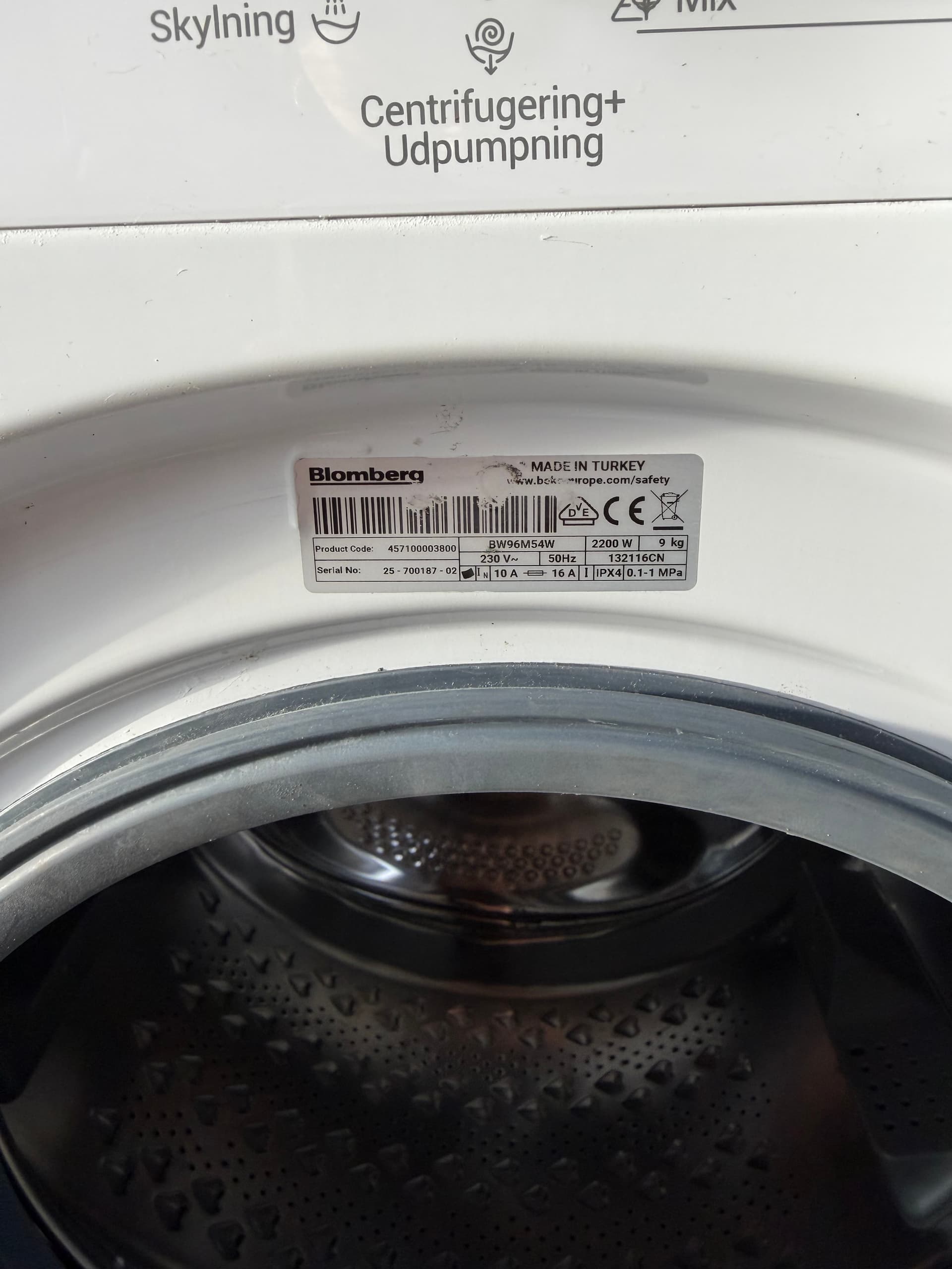 Пральна машини Blomberg BW96M54W