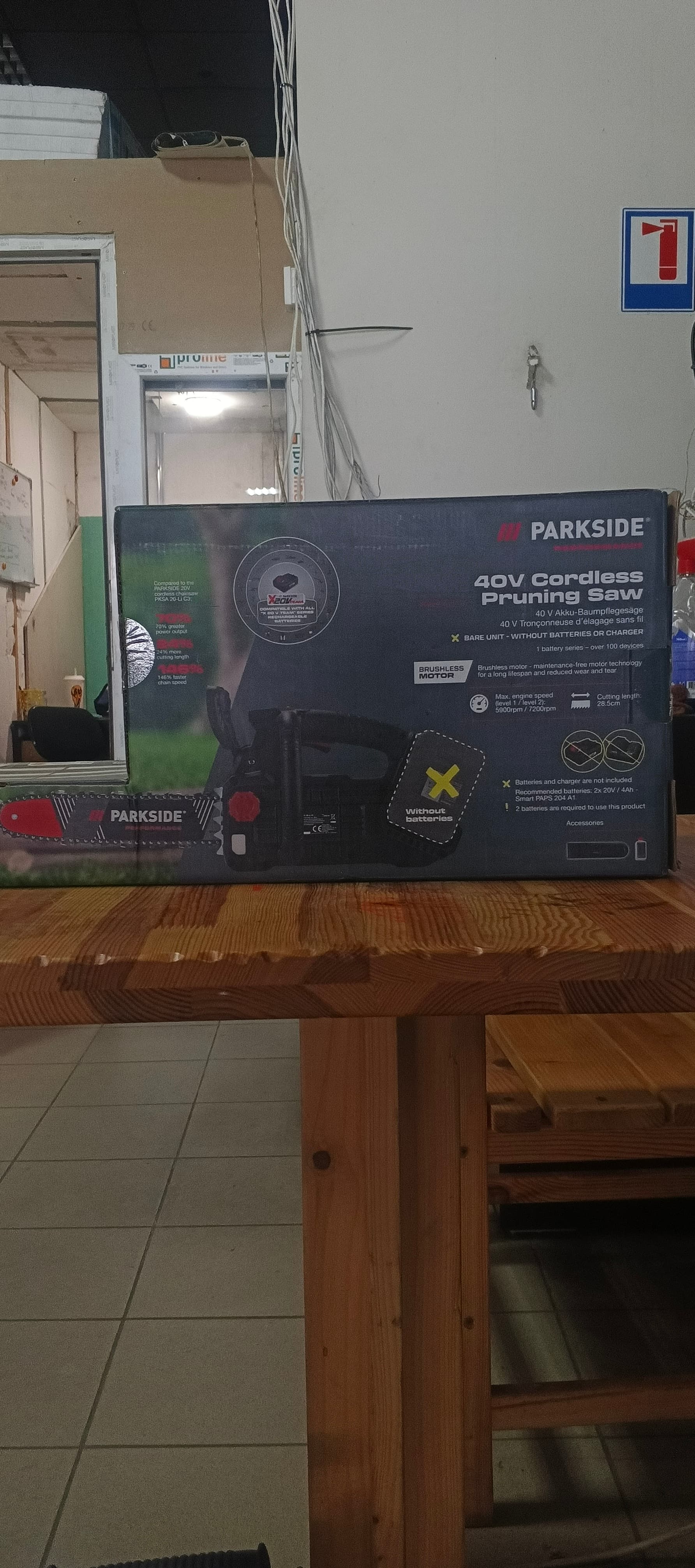 Акумуляторна бензо пила Parkside