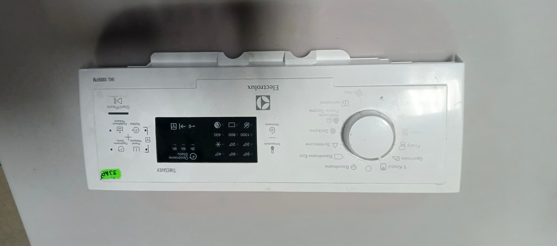 Б/у Індикація пральної машини Electrolux 1000RPM