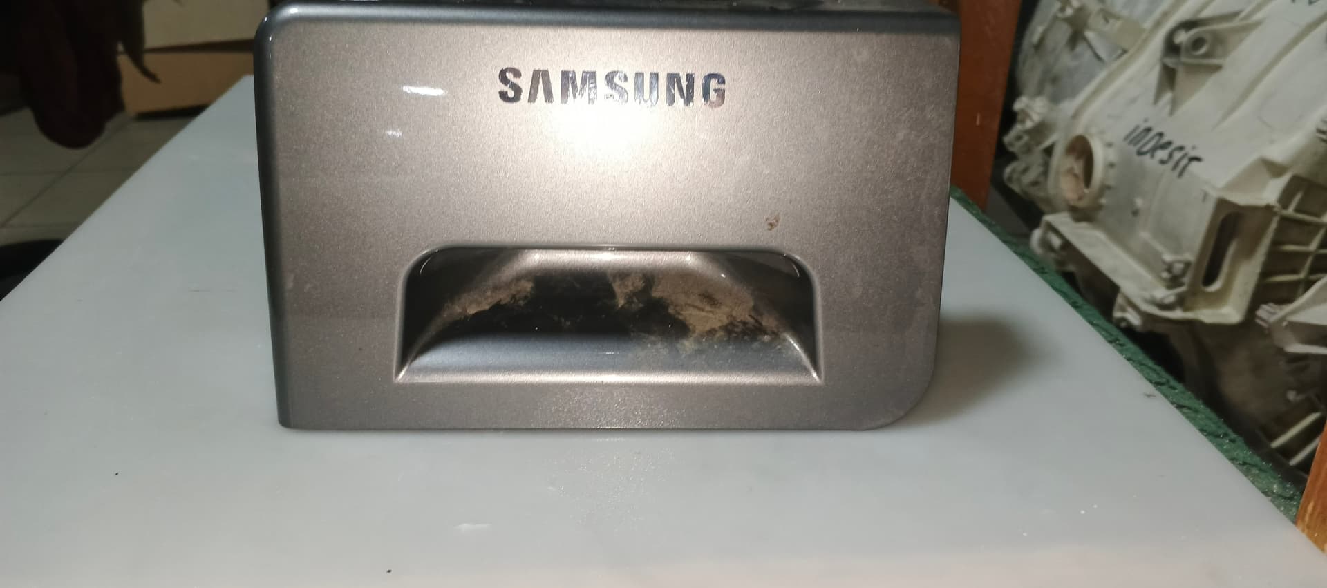 Б/у Лоток для пральної машини Samsung сірого кольору