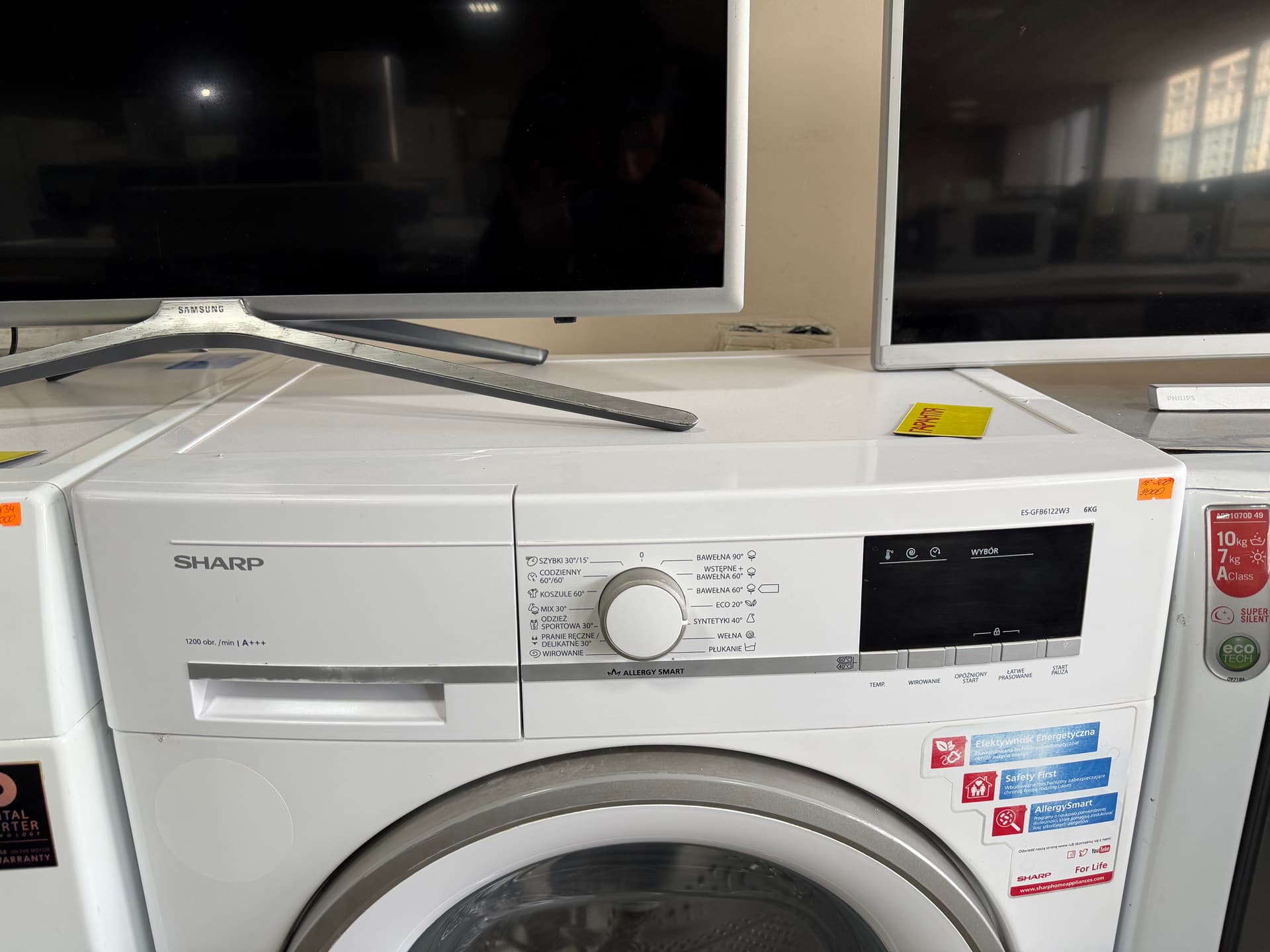 Пральна машина Sharp ES-GFB6122W3-PL