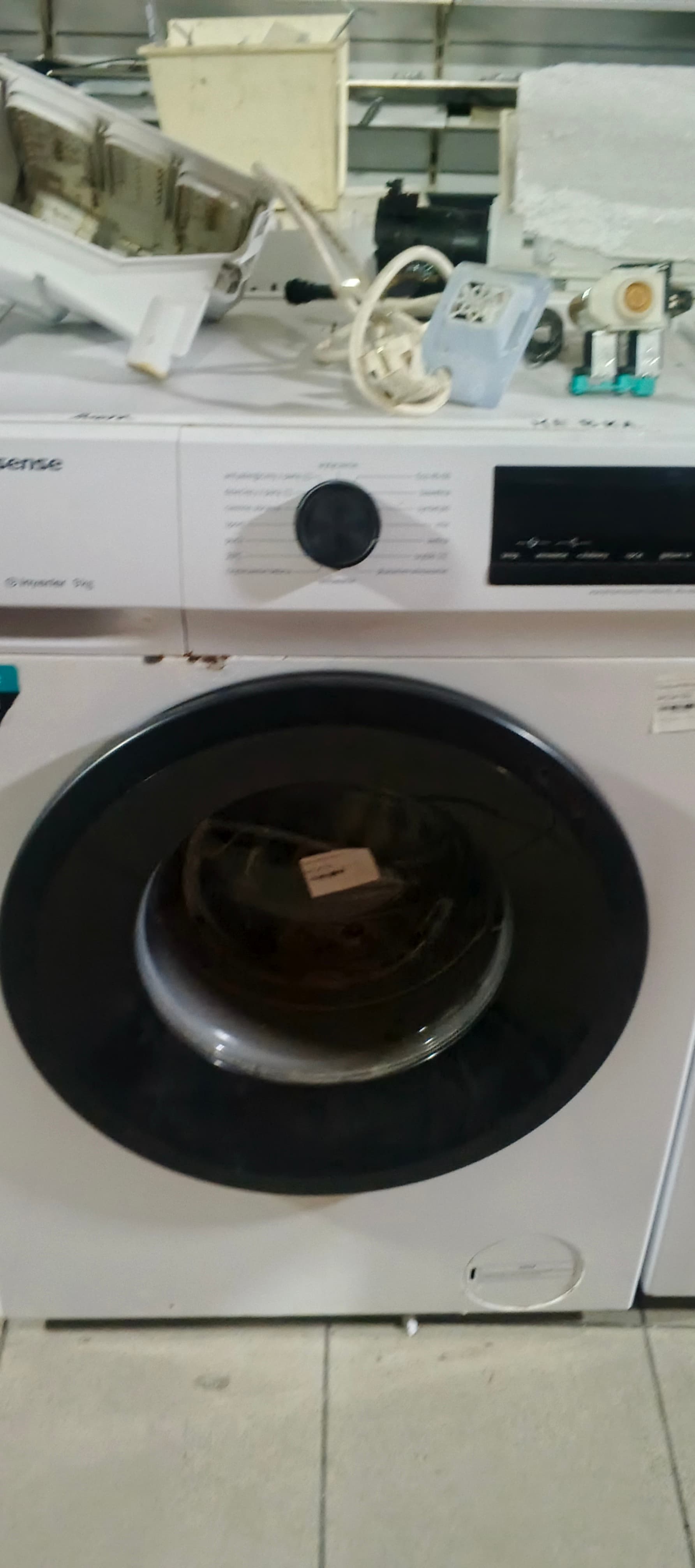 Б/у Люк в зборі для пральної машини Hisense WFQP9014EVM