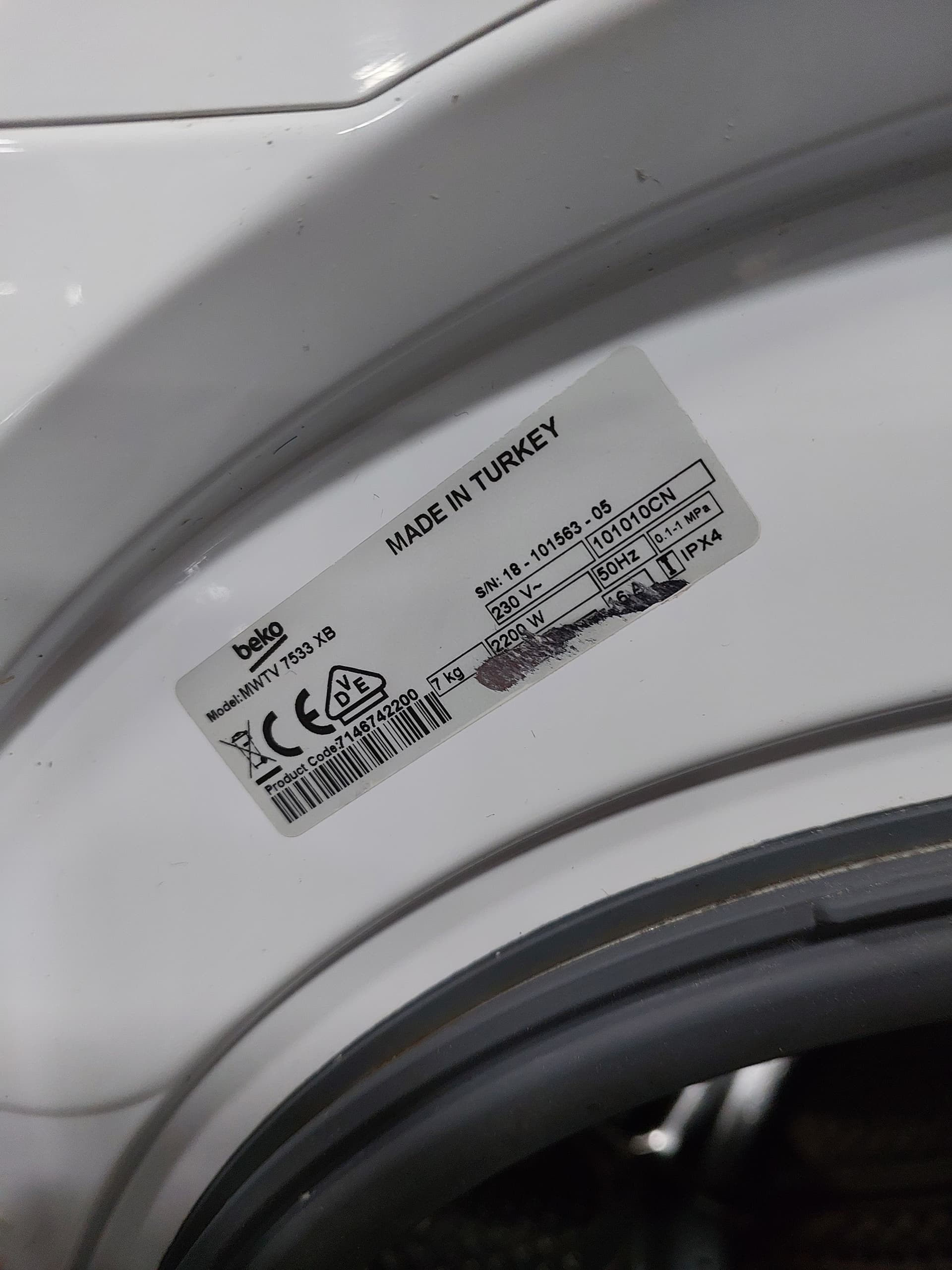 Пральна машина Beko MWTV 7533XB
