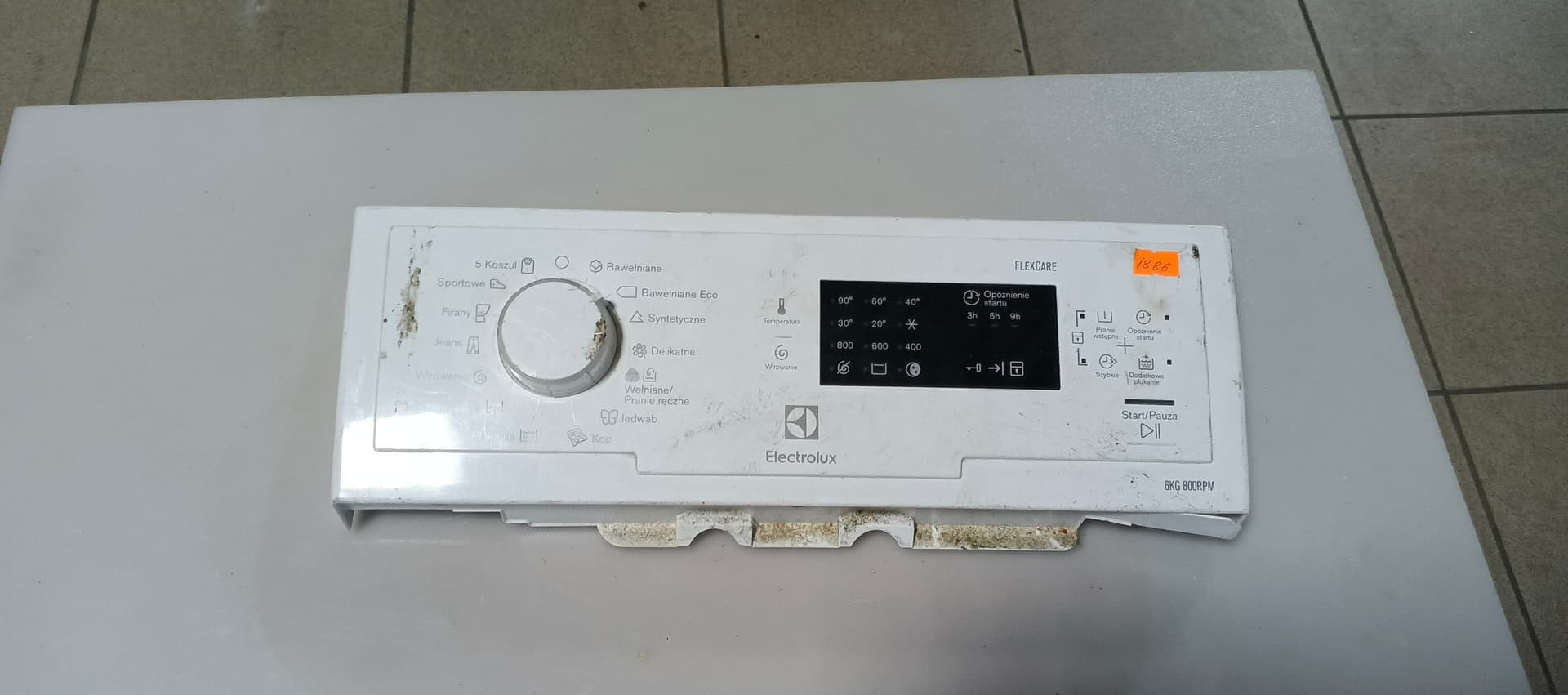 Б/у Індикація пральної машини Electrolux 800RPM