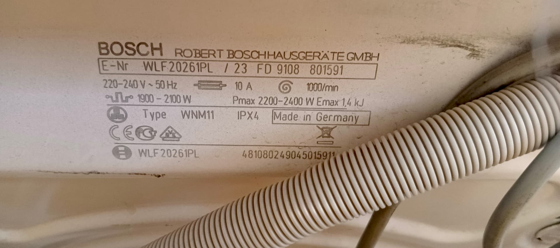 Пральна машина Bosch WLF20261PL