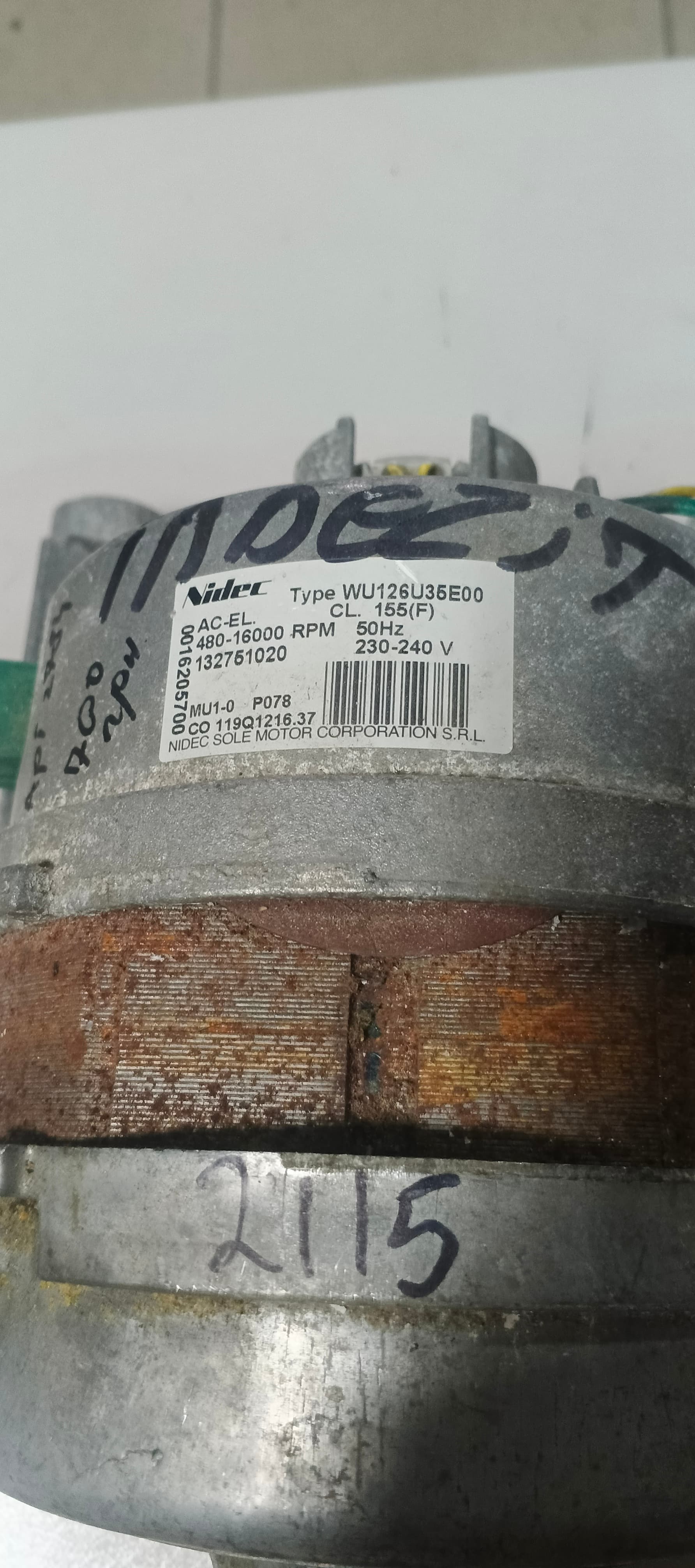 Б/у МОТОР для пральної машини Indesit 480-16000RPM