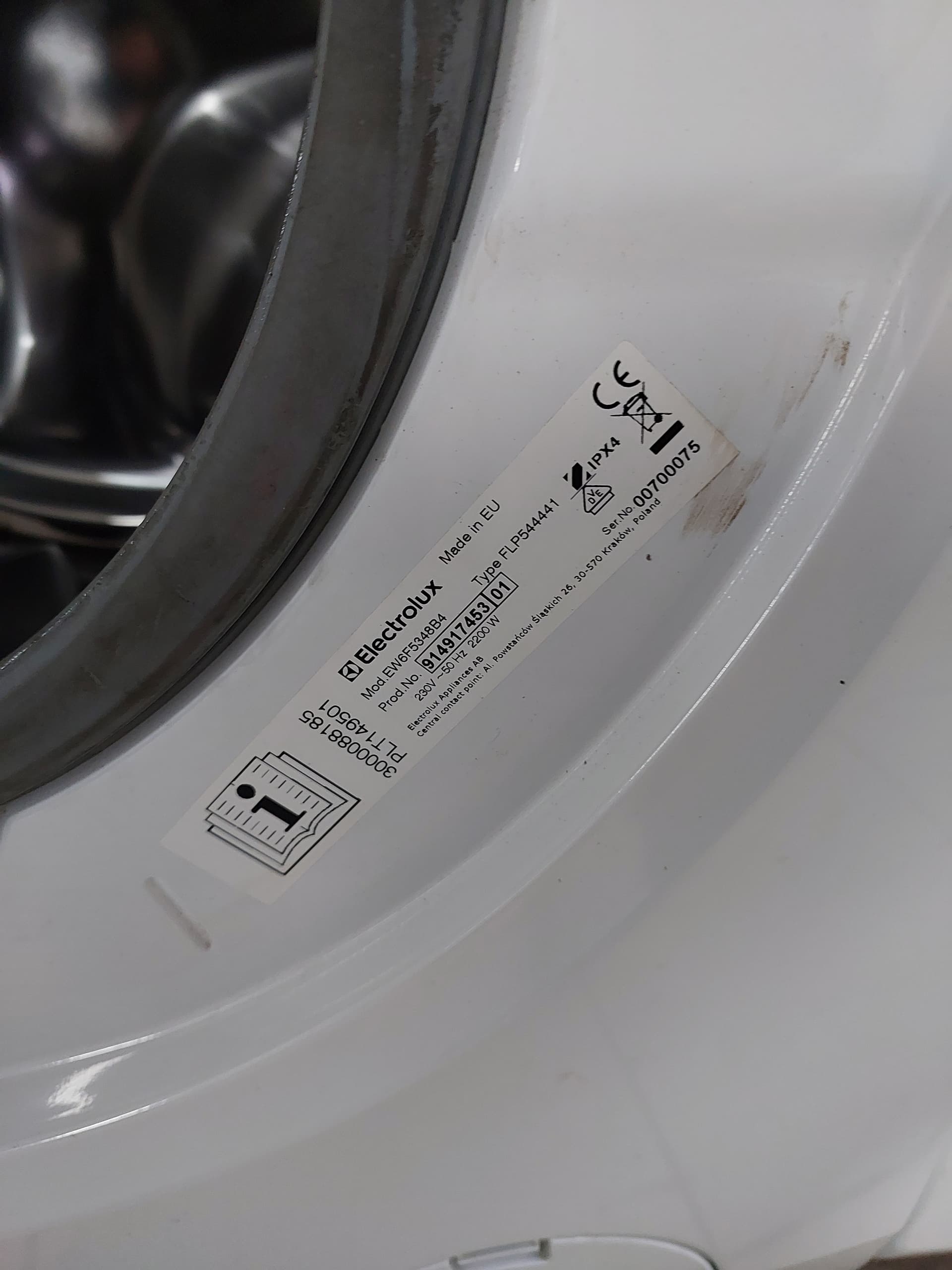 Пральна машина Electrolux EW6F5348B4