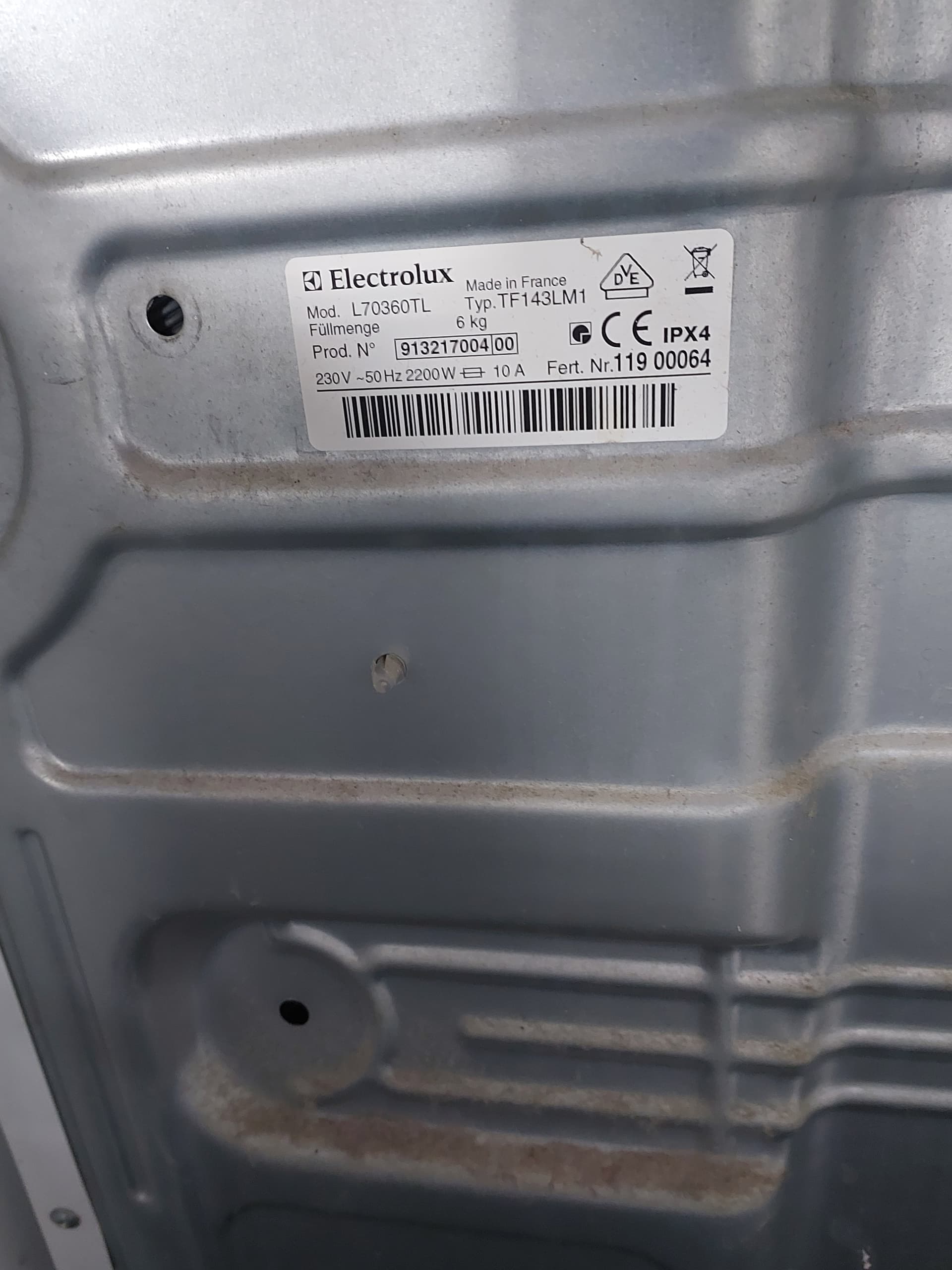 Пральна машина AEG L70360TL (Electrolux)