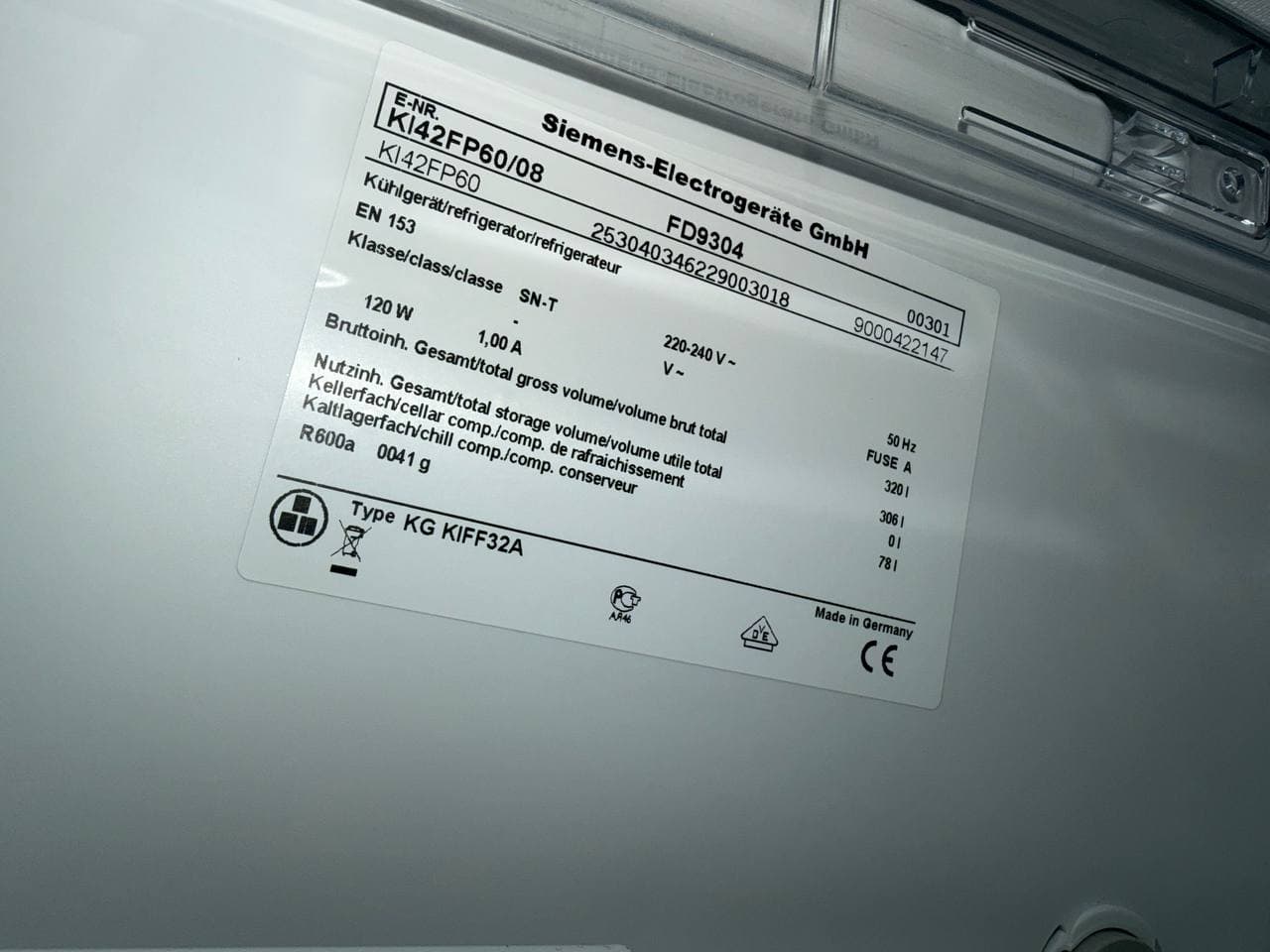 Комплект Холодильник+Морозильна камера Siemens KI42FP60 GI38NA55