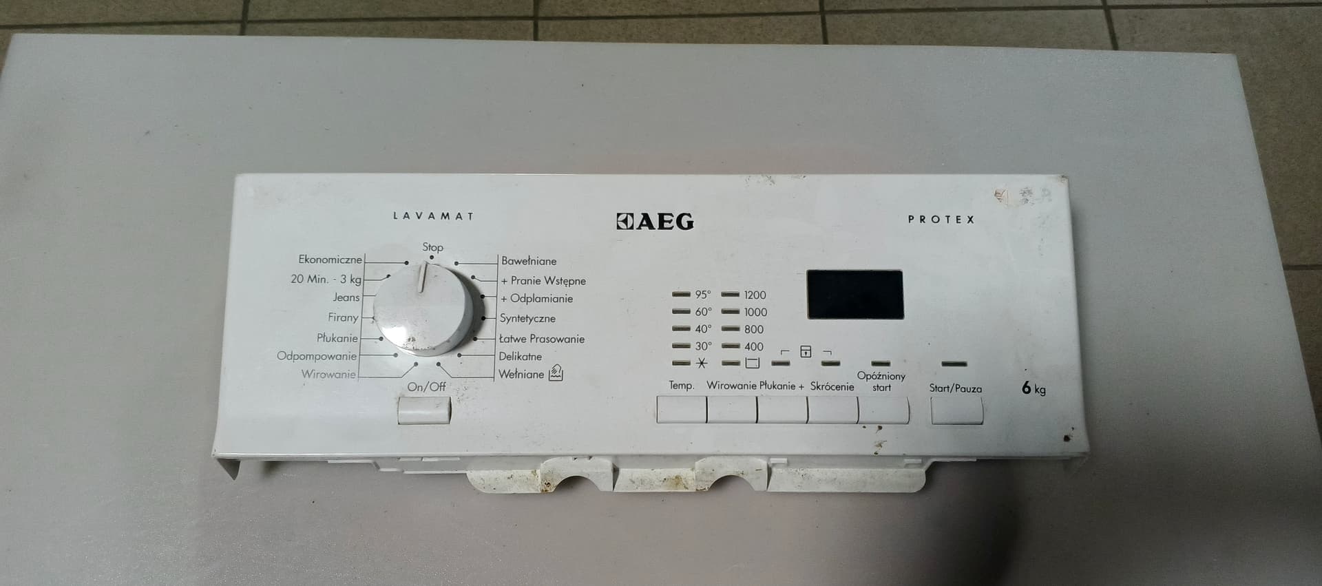 Б/у Модуль управління(індикація) пральної машини AEG 6кг