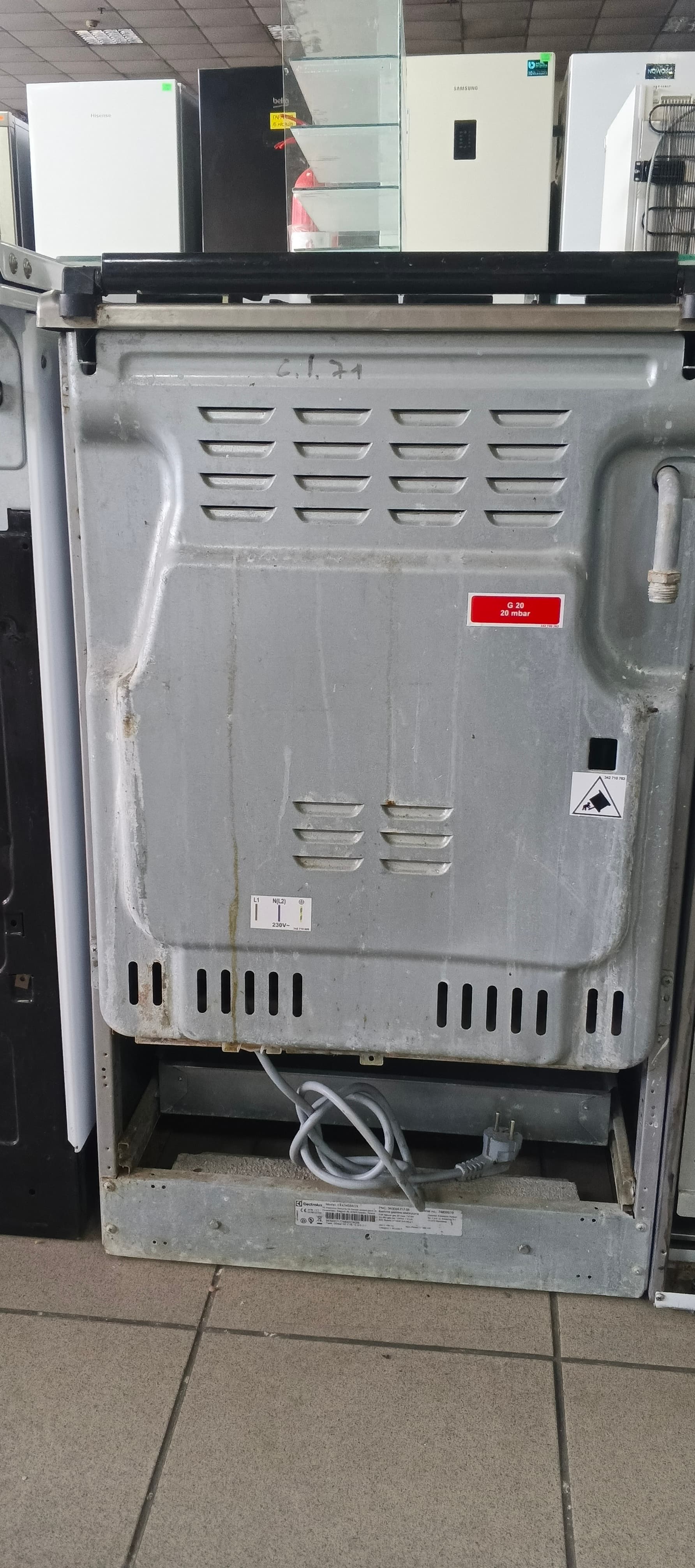 Газова плита  Electrolux