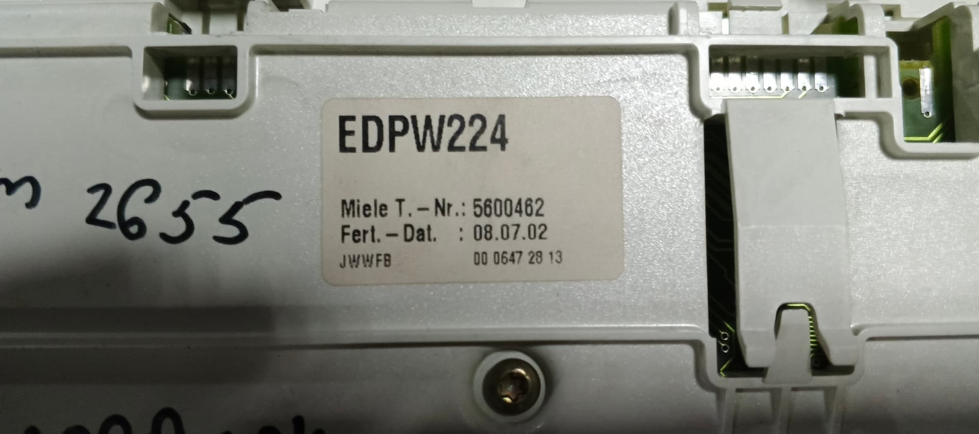 Б/у Модуль управління(індикація) пральної машини Miele EDPW224