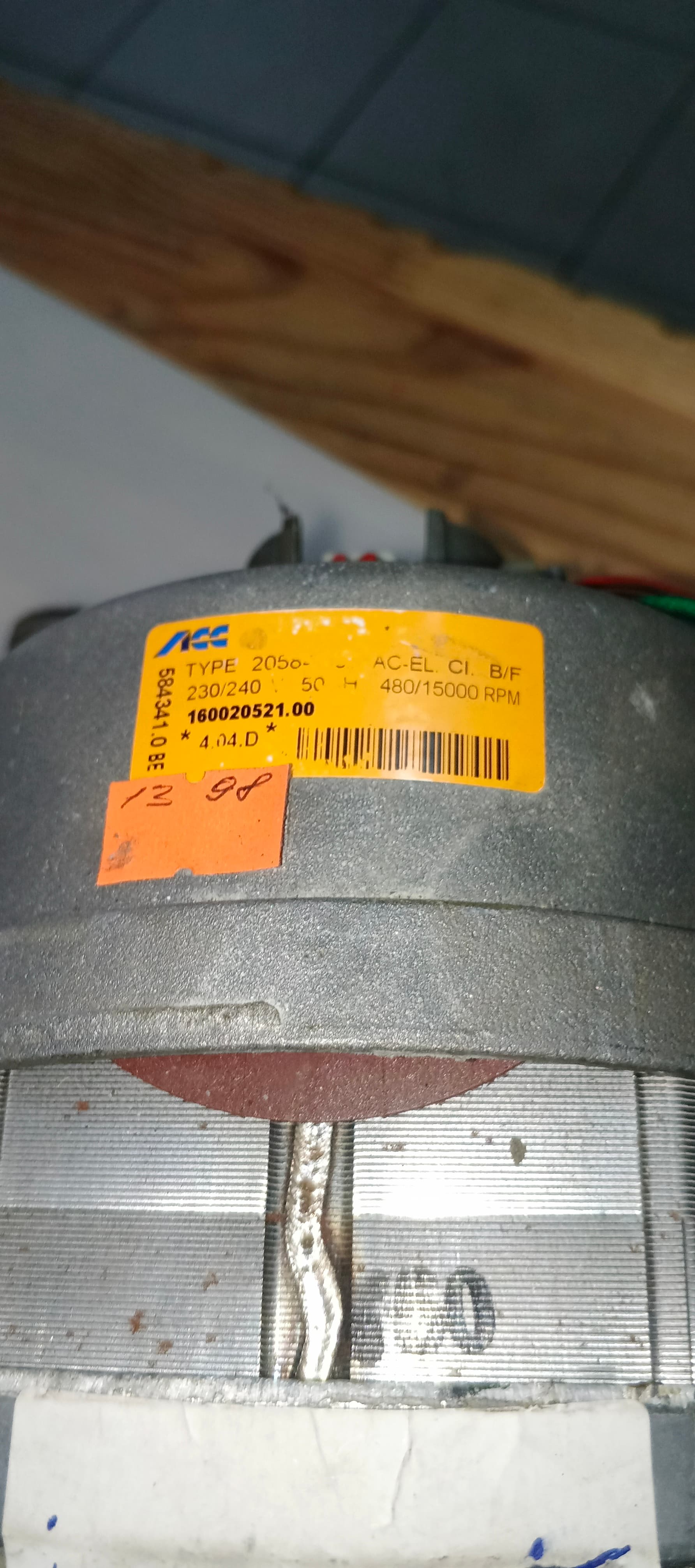 Б/у Мотор для пральної машини Indesit 480/15000rpm