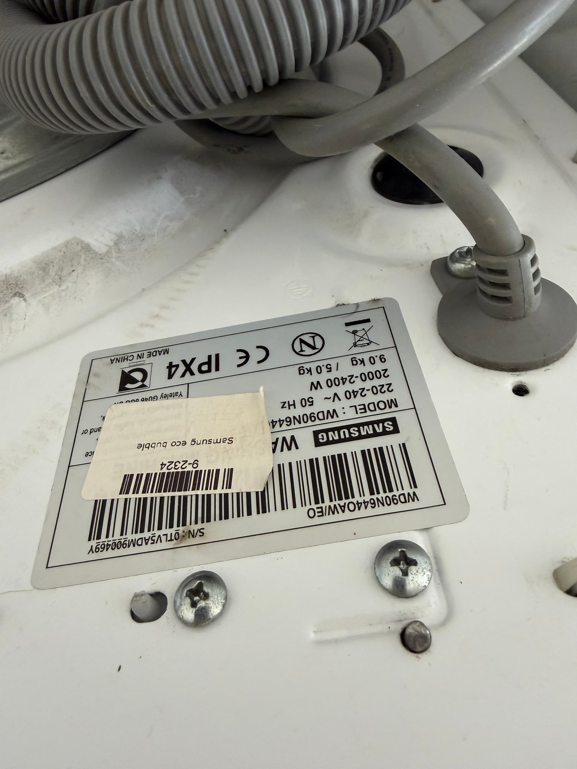 Прально-сушильна машина Samsung WD90N644OAW