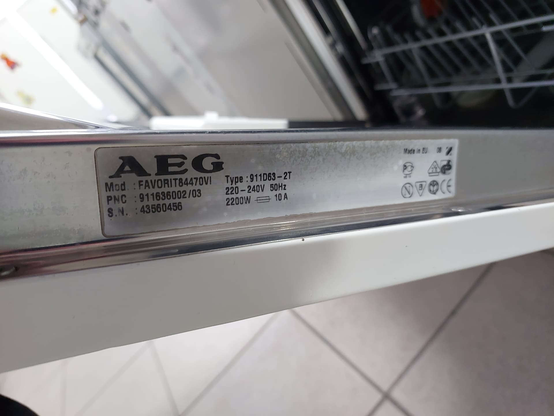 Посудомийна машина AEG FAVORIT84470VI