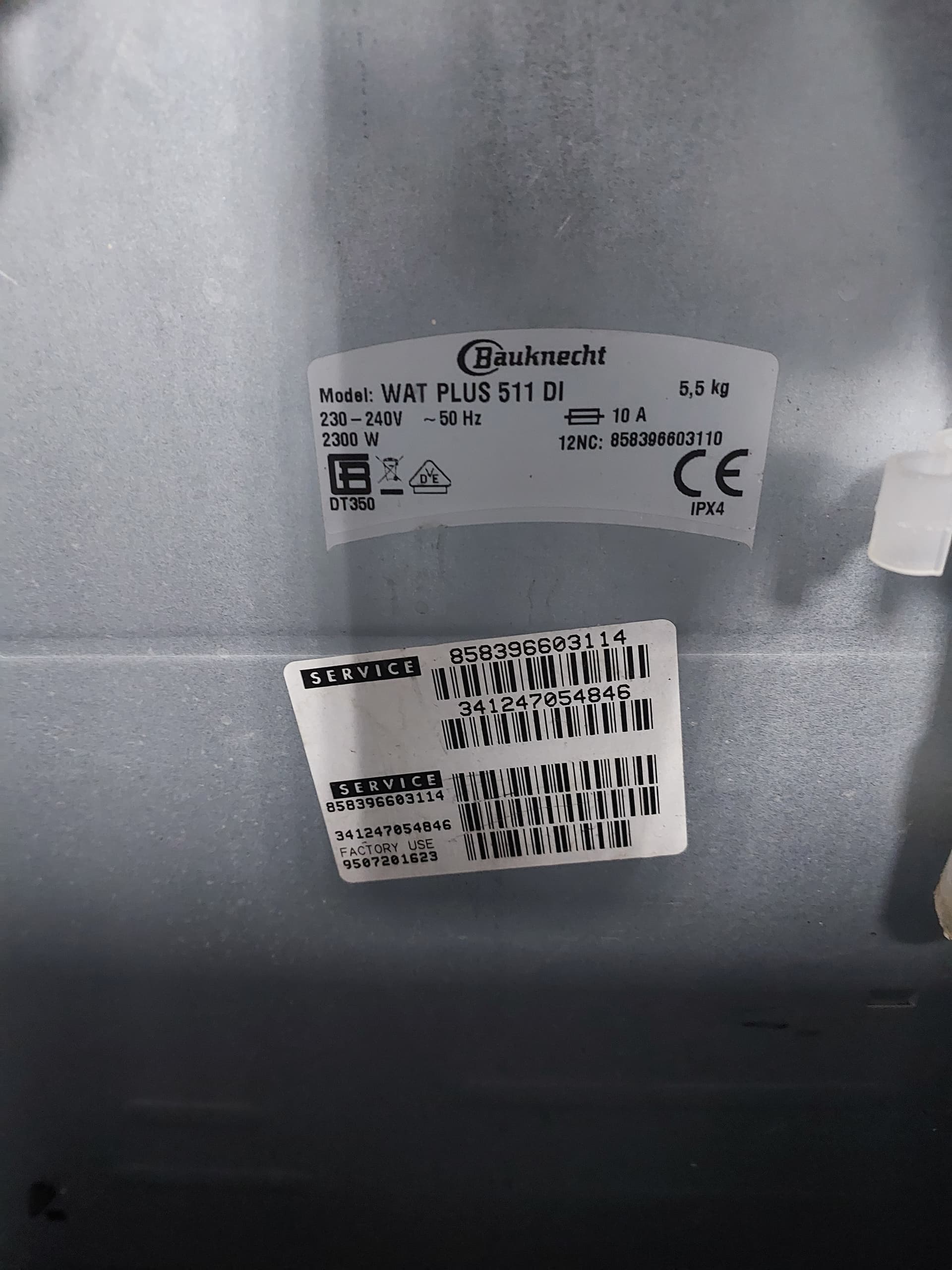 Пральна машина Bauknecht WAT PLUS 511 DI