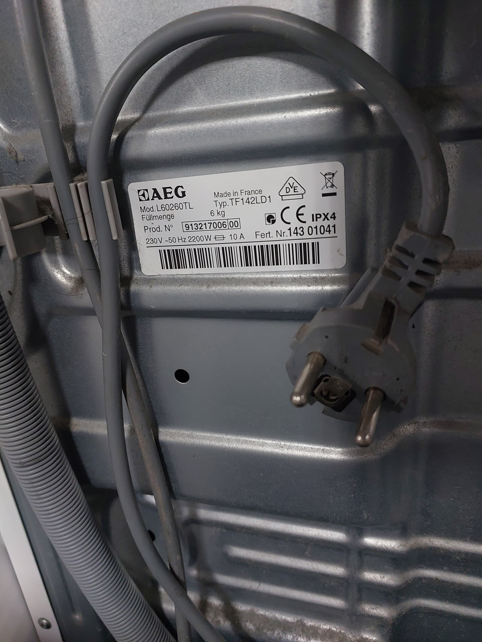 Пральна машина AEG L60260TL